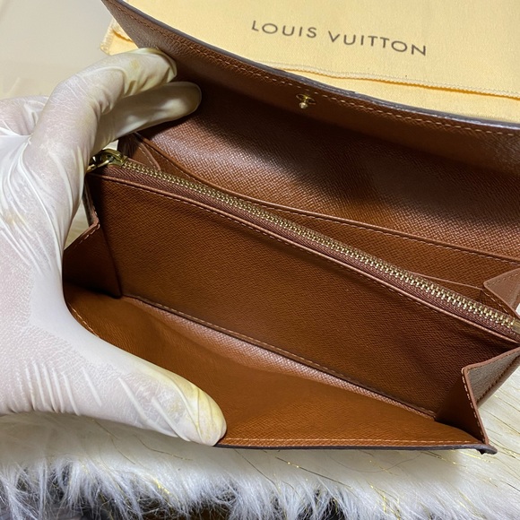 Portefeiulle Sarah Long Bifold Wallet With duster - Picture 4 of 16